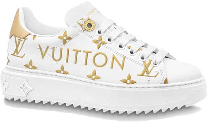 (W) Louis Vuitton Time Out Sepatu 'Putih dengan Monogram Emas' 1AAVVQ Order (W) Louis Vuitton Time Out Sepatu 'Putih dengan Monogram Emas' 1AAVVQ