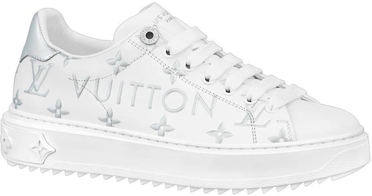 (W) Louis Vuitton Time Out Sepatu 'Putih dengan Monogram dan Logo Perak' 1AAVVA Order (W) Louis Vuitton Time Out Sepatu 'Putih dengan Monogram dan Logo Perak' 1AAVVA