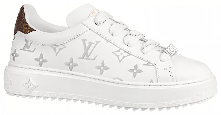 (W) Louis Vuitton Time Out Sneakers 'Putih dengan Monogram Perak' 1A9HB7 Order (W) Louis Vuitton Time Out Sneakers 'Putih dengan Monogram Perak' 1A9HB7