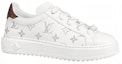 Order (Women) Louis Vuitton Time Out Sneakers 'White with Silver Monogram' 1A9HB7