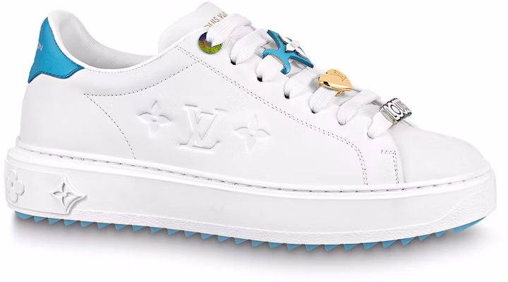 (W) Louis Vuitton Time Out Sneakers 'Putih dengan Biru' 1AADNS Order (W) Louis Vuitton Time Out Sneakers 'Putih dengan Biru' 1AADNS