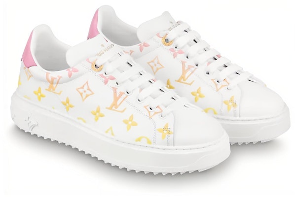 (W) Sneaker Louis Vuitton Time Out 'Putih dengan Monogram Ombre Oranye' 1A8SZG Order (W) Sneaker Louis Vuitton Time Out 'Putih dengan Monogram Ombre Oranye' 1A8SZG