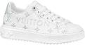 Order (Women) Louis Vuitton Time Out Sneakers 'White with Silver Monogram and Logo' 1AAVVA