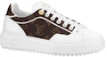 Order (Women) Louis Vuitton Time Out Sneakers 'White with Brown Monogram' 1AAP2X