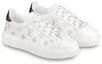 Lookbook (Women) Louis Vuitton Time Out Sneakers 'White with Silver Monogram' 1AAJTY