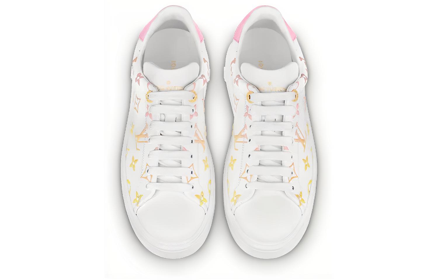 Lookbook (W) Louis Vuitton Zapatillas Time Out 'Blanco con Monograma Naranja Degradado' 1A8SZG
