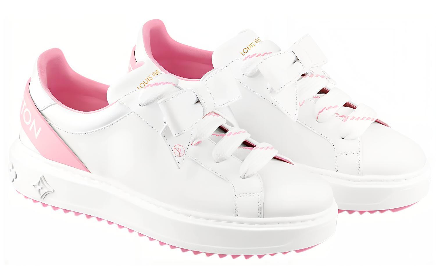 Lookbook (W) 루이비통 타임아웃 스니커즈 (화이트/핑크) 1A9Q12