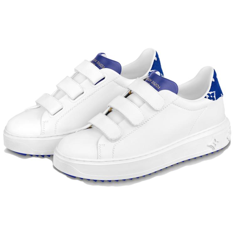 Lookbook LOUIS VUITTON Time Out 牛皮 低幫 時尚休閒鞋 女款 白藍