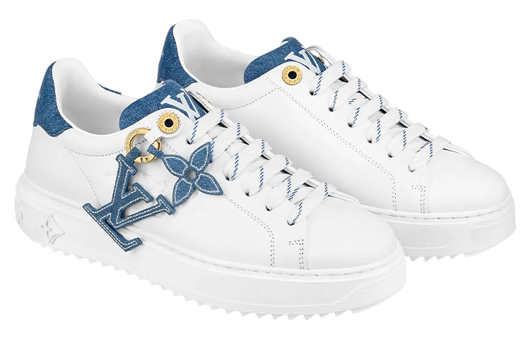 Lookbook (W) 루이비통 타임아웃 스니커즈 (화이트/데님블루) 1ABB4R