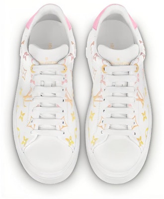 (W) Sneaker Louis Vuitton Time Out 'Putih dengan Monogram Ombre Oranye' 1A8SZG Lookbook (W) Sneaker Louis Vuitton Time Out 'Putih dengan Monogram Ombre Oranye' 1A8SZG