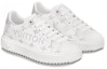 Lookbook (Women) Louis Vuitton Time Out Sneakers 'White with Silver Monogram and Logo' 1AAVVA