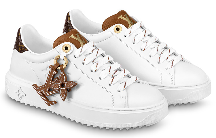 Lookbook (W) Louis Vuitton Time Out Sneaker ''Weiß mit Braun'' 1AADMW