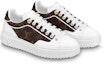 Lookbook (Women) Louis Vuitton Time Out Sneakers 'White with Brown Monogram' 1AAP2X