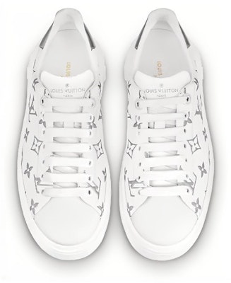 (W) Louis Vuitton Time Out Sneakers 'Putih dengan Monogram Perak' 1A8TAI Shop (W) Louis Vuitton Time Out Sneakers 'Putih dengan Monogram Perak' 1A8TAI