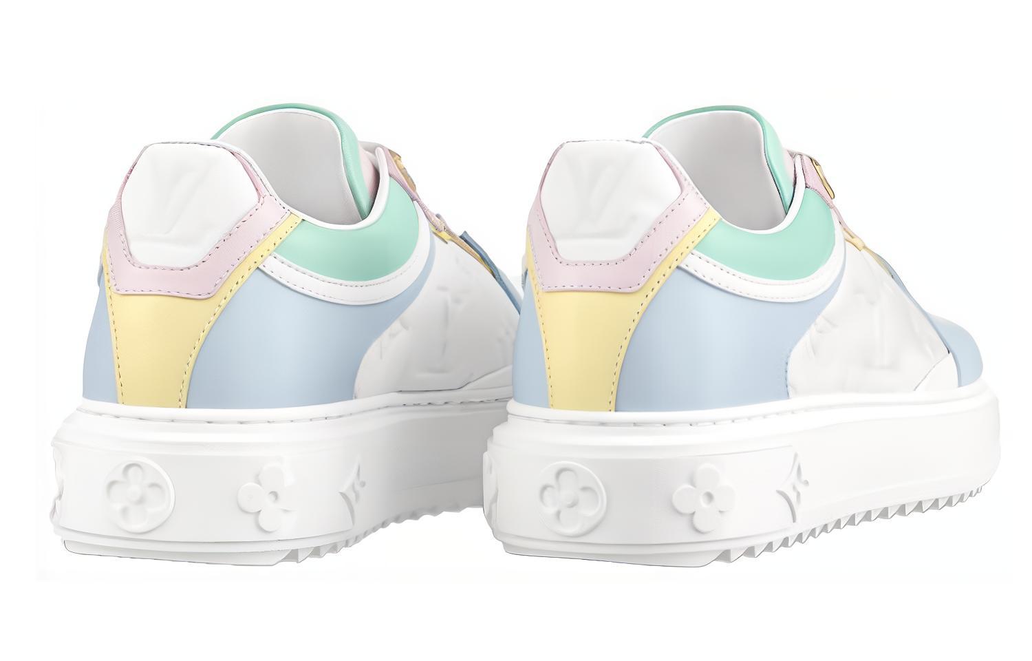 Shop (W) Louis Vuitton Time Out Sneakers 'Putih dengan Warna Lembut' 1A8VTZ