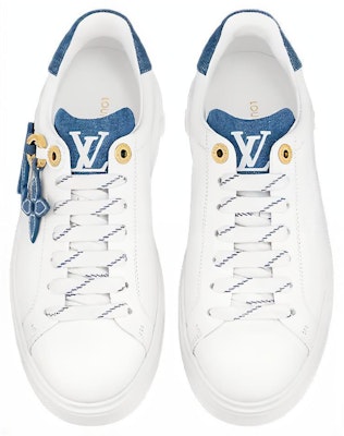 (Women) Louis Vuitton Time Out Sneakers 'White with Denim Blue' 1ABB4R Shop (Women) Louis Vuitton Time Out Sneakers 'White with Denim Blue' 1ABB4R