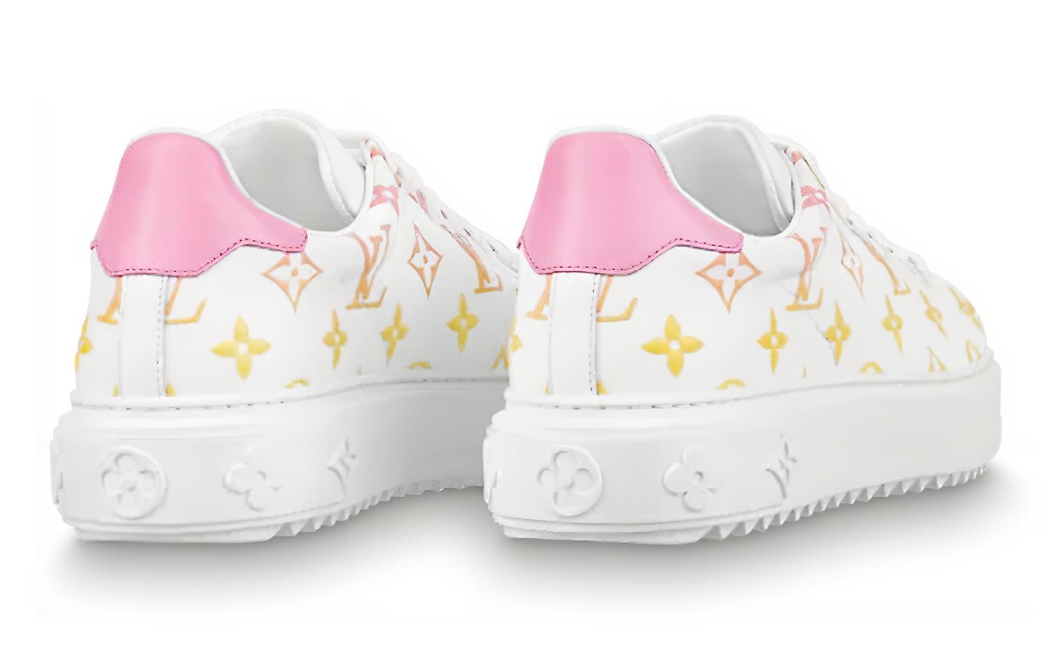 Shop (W) 루이비통 타임아웃 스니커즈 (화이트 오렌지 그라데이션) 1A8SZG