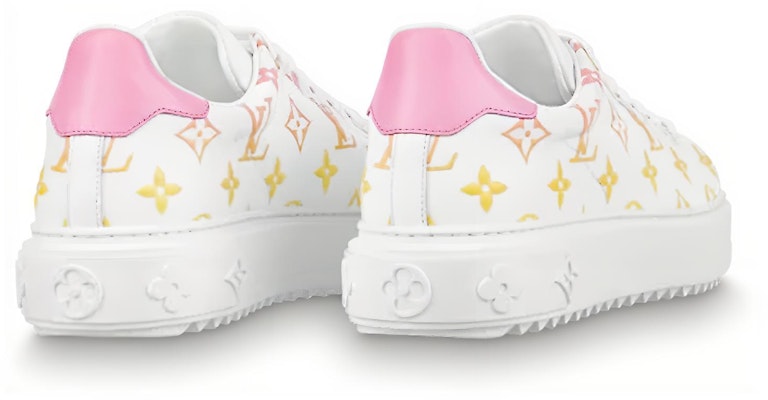 (W) Sneaker Louis Vuitton Time Out 'Putih dengan Monogram Ombre Oranye' 1A8SZG Shop (W) Sneaker Louis Vuitton Time Out 'Putih dengan Monogram Ombre Oranye' 1A8SZG