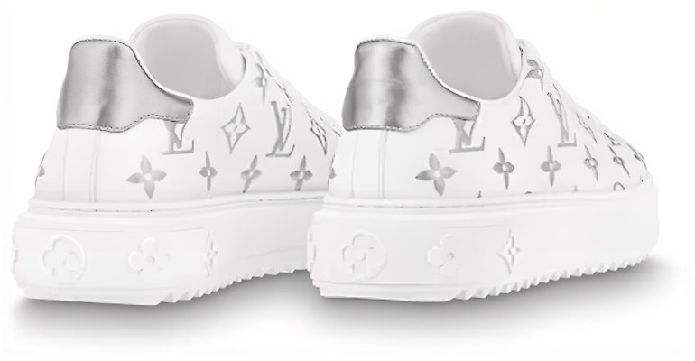 (W) Louis Vuitton Time Out Sneakers 'Putih dengan Monogram Perak' 1A8TAI Purchase (W) Louis Vuitton Time Out Sneakers 'Putih dengan Monogram Perak' 1A8TAI