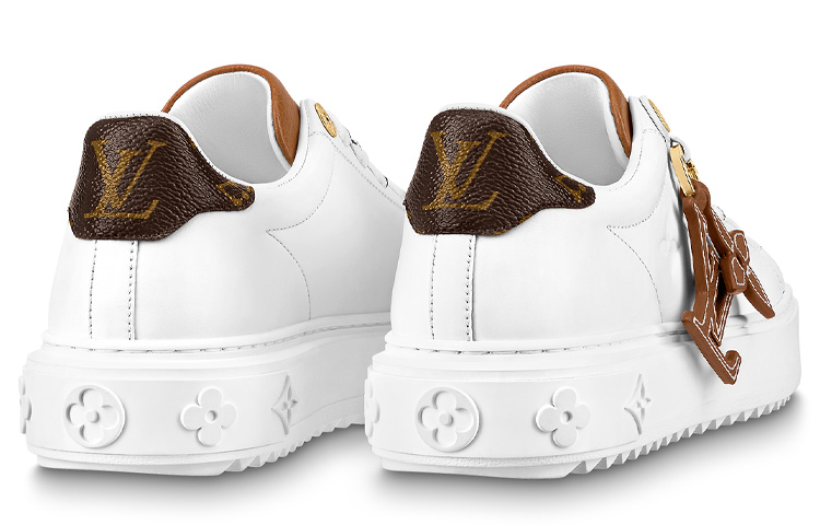 Purchase (W) Louis Vuitton Time Out Sneaker ''Weiß mit Braun'' 1AADMW
