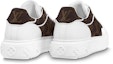 Purchase (Women) Louis Vuitton Time Out Sneakers 'White with Brown Monogram' 1AAP2X