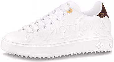 (Women) Louis Vuitton Time Out Trainers 'White Logo with Monogram' 1AAP6D (Women) Louis Vuitton Time Out Trainers 'White Logo with Monogram' 1AAP6D