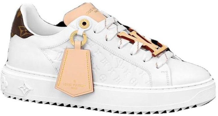 (W) Louis Vuitton Time Out Sepatu Putih Monogram dengan Beige 1ABHRQ Order (W) Louis Vuitton Time Out Sepatu Putih Monogram dengan Beige 1ABHRQ