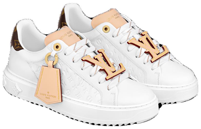 Lookbook (W) Zapatillas Louis Vuitton Time Out 'Blanco Monograma con Beige' 1ABHRQ