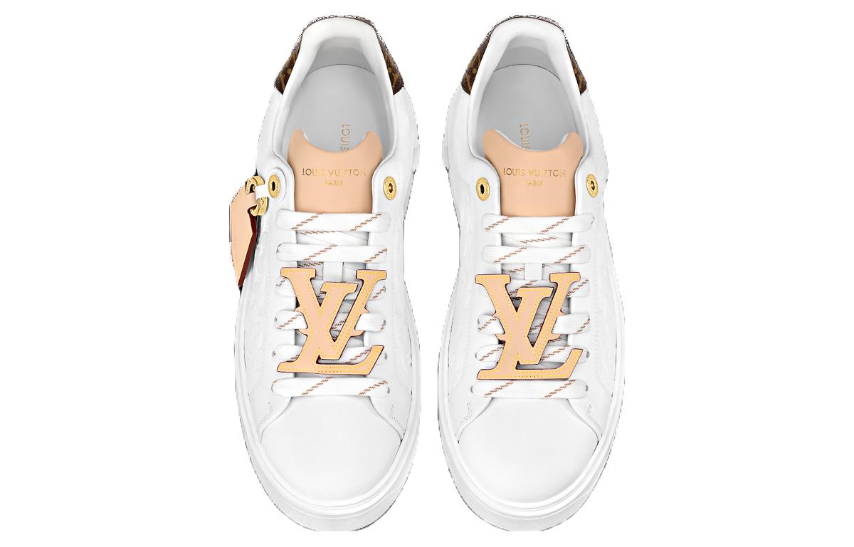 Shop (W) Zapatillas Louis Vuitton Time Out 'Blanco Monograma con Beige' 1ABHRQ