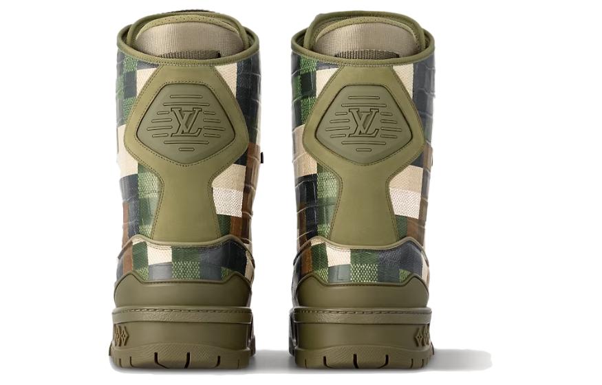 (W) LV Trainer Boot 'Green Leather Low-Top' 圖 5