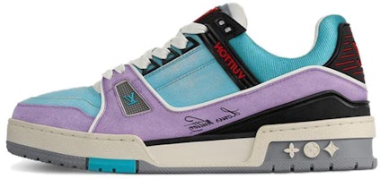 (Women) Louis Vuitton Trainer Low 'Blue Purple' 1ACFYB (Women) Louis Vuitton Trainer Low 'Blue Purple' 1ACFYB