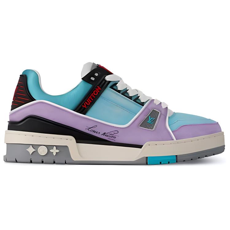 Order (W) Louis Vuitton Trainer Low 'Biru Ungu' 1ACFYB