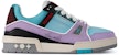 (W) Louis Vuitton Trainer Low 'Biru Ungu' 1ACFYB