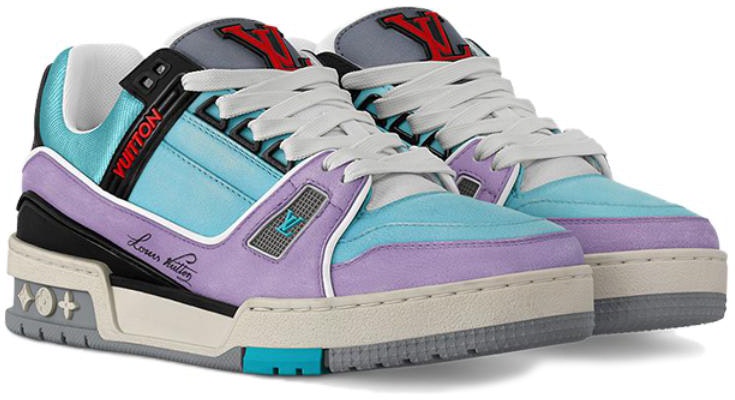 (Women) Louis Vuitton Trainer Low 'Blue Purple' 1ACFYB Lookbook (Women) Louis Vuitton Trainer Low 'Blue Purple' 1ACFYB