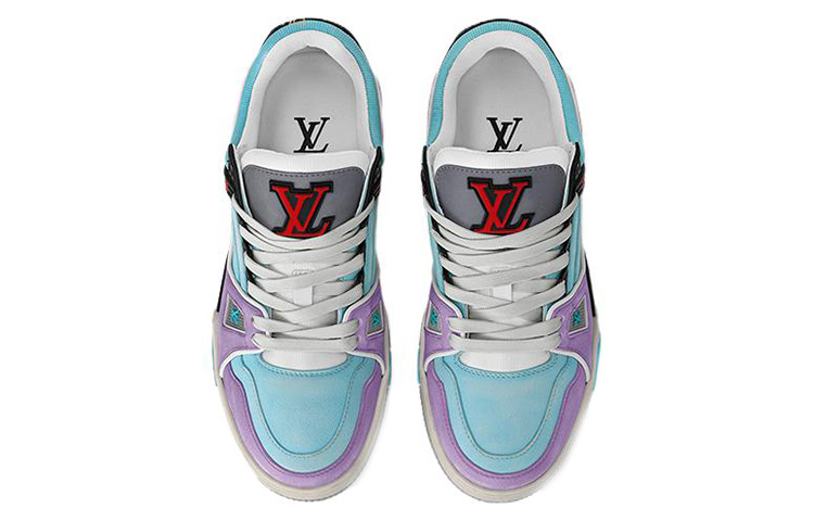 Shop (W) Louis Vuitton Trainer Low 'Biru Ungu' 1ACFYB