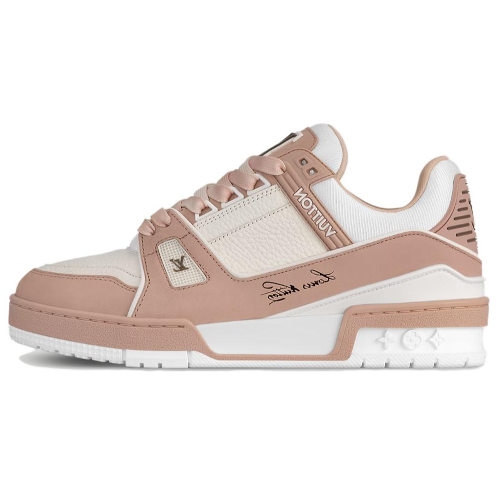 (Women) Louis Vuitton Trainer Low 'Pink White' 1ACX57