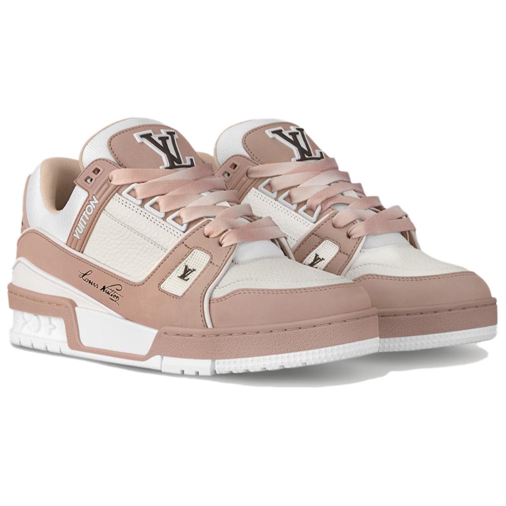 Lookbook (W) Louis Vuitton Trainer Rendah 'Pink Putih' 1ACX57