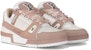 (W) Louis Vuitton Kasut Trainer Low 'Merah Jambu Putih' 1ACX57