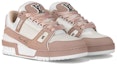 Lookbook (W) Louis Vuitton Kasut Trainer Low 'Merah Jambu Putih' 1ACX57