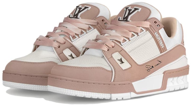 (Women) Louis Vuitton Trainer Low 'Pink White' 1ACX57 Shop (Women) Louis Vuitton Trainer Low 'Pink White' 1ACX57