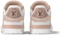 (W) Louis Vuitton Kasut Trainer Low 'Merah Jambu Putih' 1ACX57