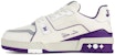 (W) Louis Vuitton Trainer Rendah 'Ungu Putih' 1ACI13