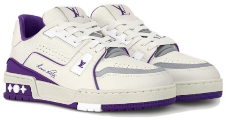 (Women) Louis Vuitton Trainer Low 'Purple White' 1ACI13 Order (Women) Louis Vuitton Trainer Low 'Purple White' 1ACI13
