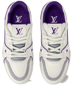 (W) Louis Vuitton Zapatillas Bajas 'Morado Blanco' 1ACI13 Lookbook (W) Louis Vuitton Zapatillas Bajas 'Morado Blanco' 1ACI13