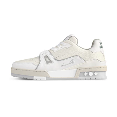 (W) LV Trainer Low 'White Leather'