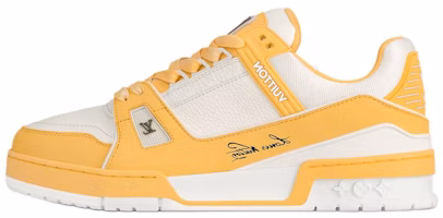 (Women) Louis Vuitton Trainer Low 'Yellow White' 1ACX5P (Women) Louis Vuitton Trainer Low 'Yellow White' 1ACX5P