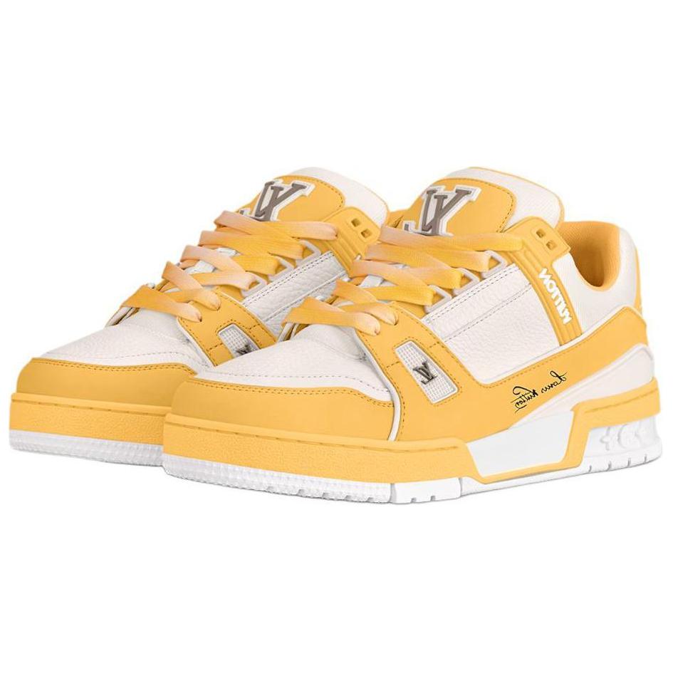 Lookbook (W) Louis Vuitton Kasut Rendah 'Kuning Putih' 1ACX5P