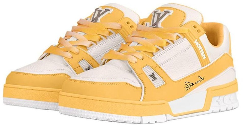 (Women) Louis Vuitton Trainer Low 'Yellow White' 1ACX5P Lookbook (Women) Louis Vuitton Trainer Low 'Yellow White' 1ACX5P