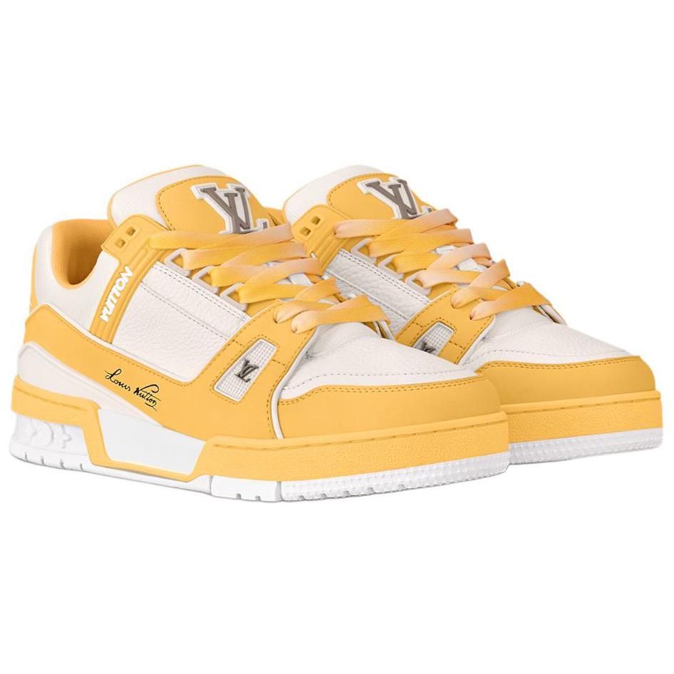 Shop (W) Louis Vuitton Kasut Rendah 'Kuning Putih' 1ACX5P