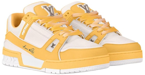 (W) Louis Vuitton Trainer Low 'Kuning Putih' 1ACX5P Shop (W) Louis Vuitton Trainer Low 'Kuning Putih' 1ACX5P